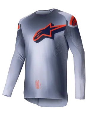 2025 Alpinestars SuperTech Lipan Jersey Grey Orange Fluo