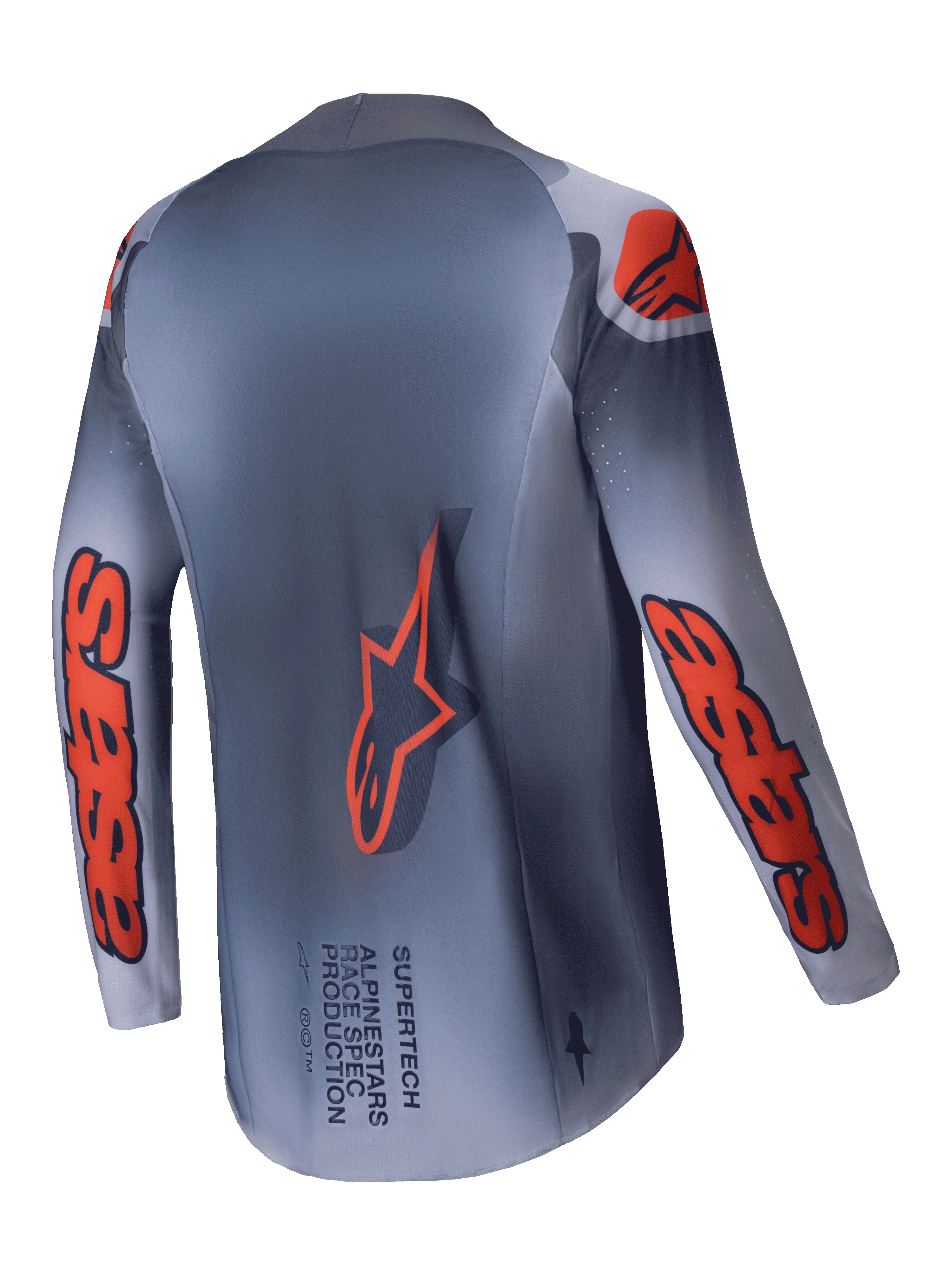 2025 Alpinestars SuperTech Lipan Jersey Grey Orange Fluo