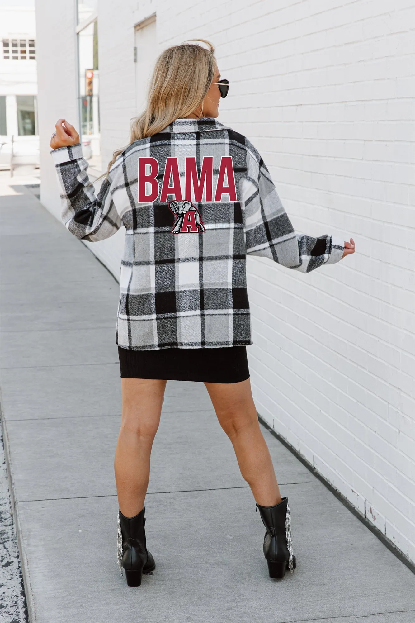 ALABAMA CRIMSON TIDE MAD FOR PLAID JENKINS PLAID OVERSHIRT