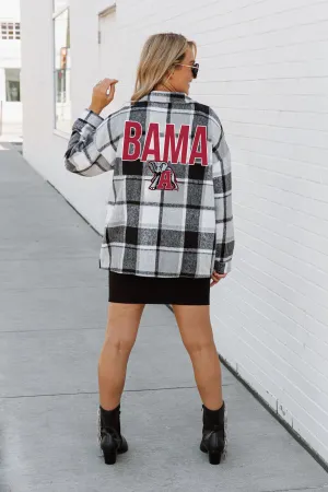 ALABAMA CRIMSON TIDE MAD FOR PLAID JENKINS PLAID OVERSHIRT