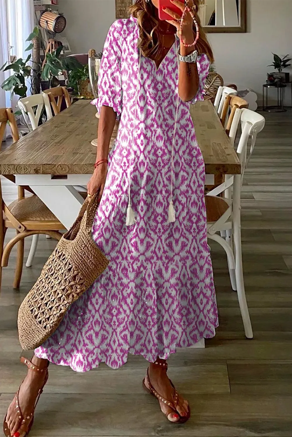 Beachy Maxi Dress - Purple