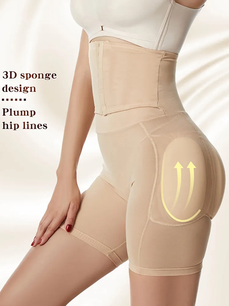 Butt Lifter High-Waisted Hip Enhancer Body Shaper sponge mat Pants Shapewear 