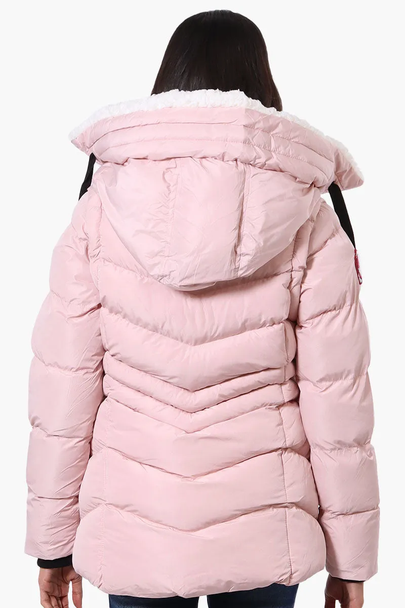 Canada Weather Gear Zip Off Sleeve Bomber Jacket - Pink