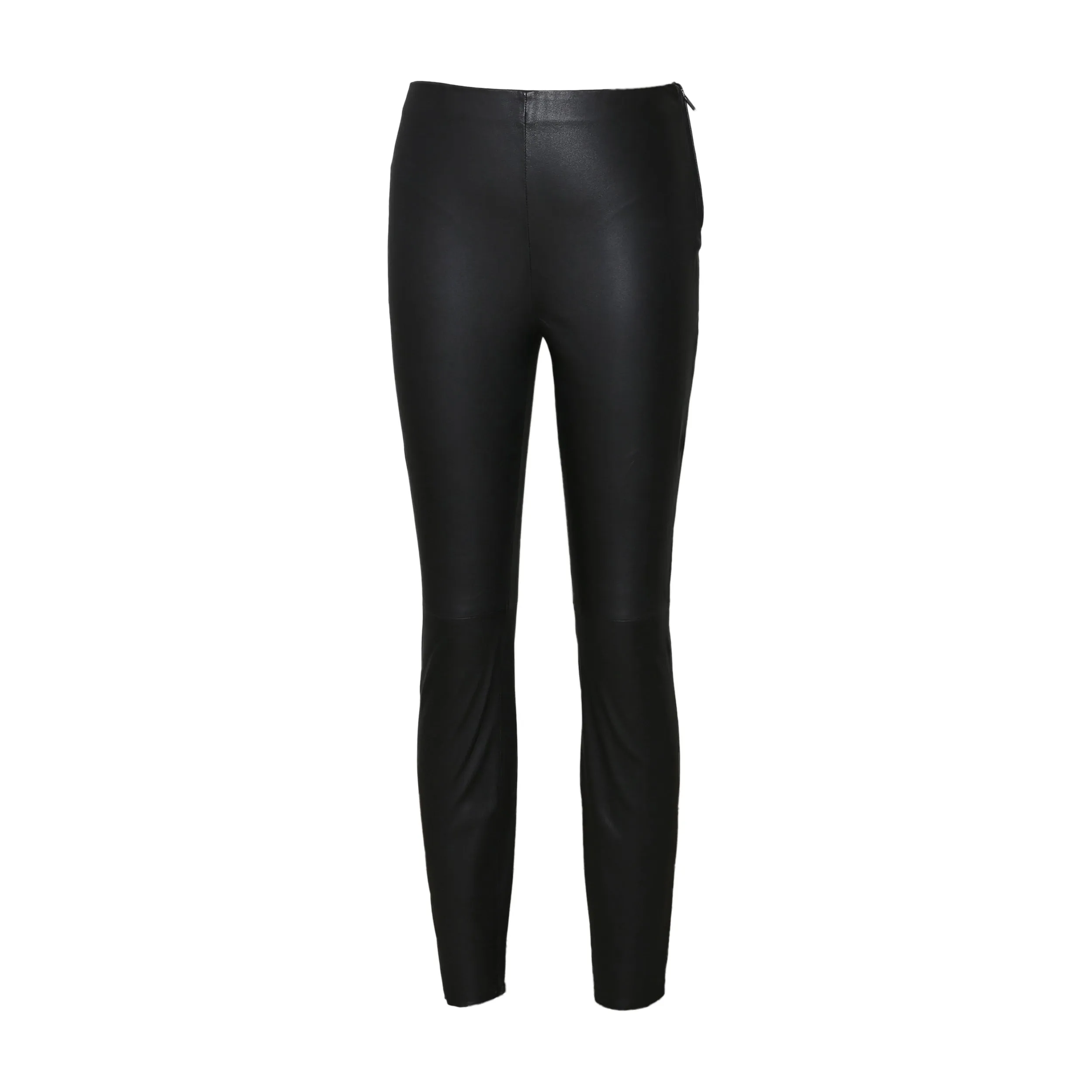 Caroline Seamless Women's Black Leather Pants