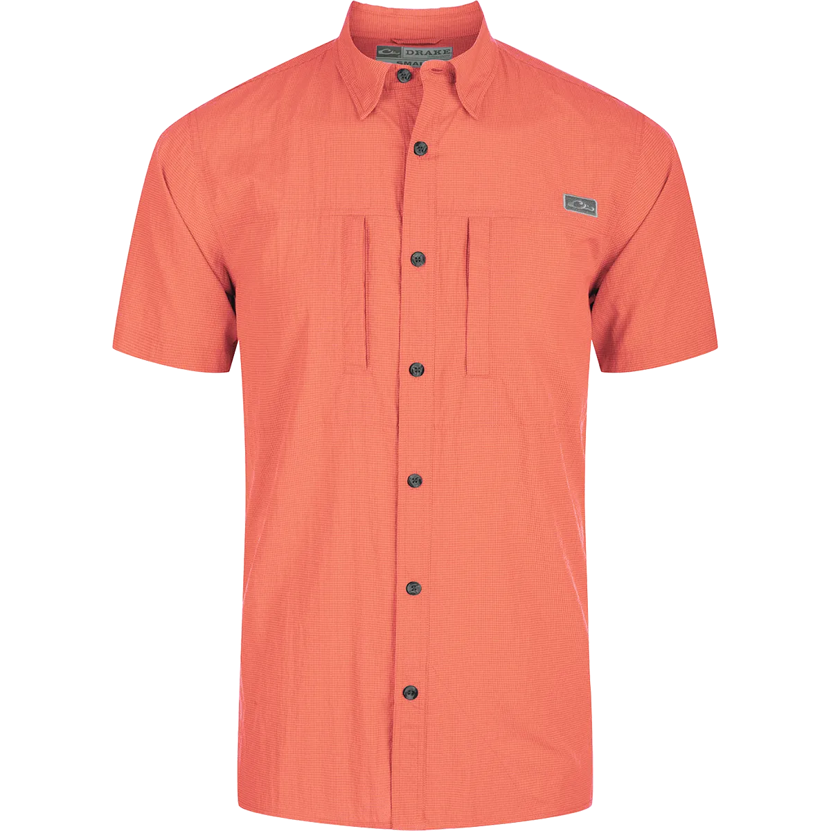 Classic Seersucker Minicheck Button-Down Short Sleeve Shirt