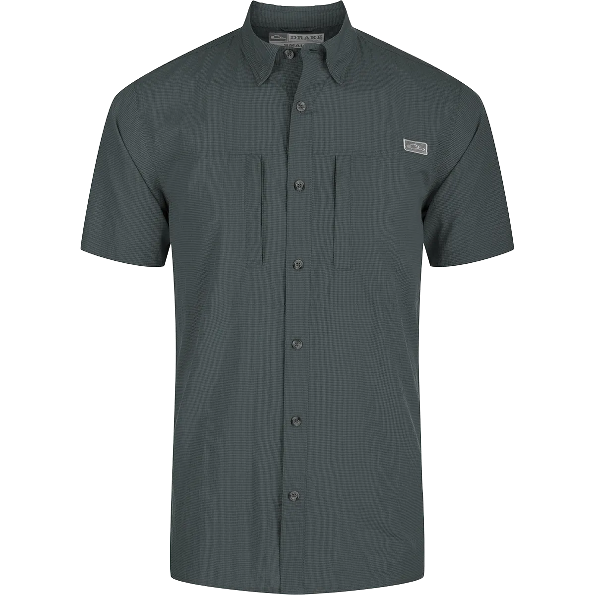 Classic Seersucker Minicheck Button-Down Short Sleeve Shirt