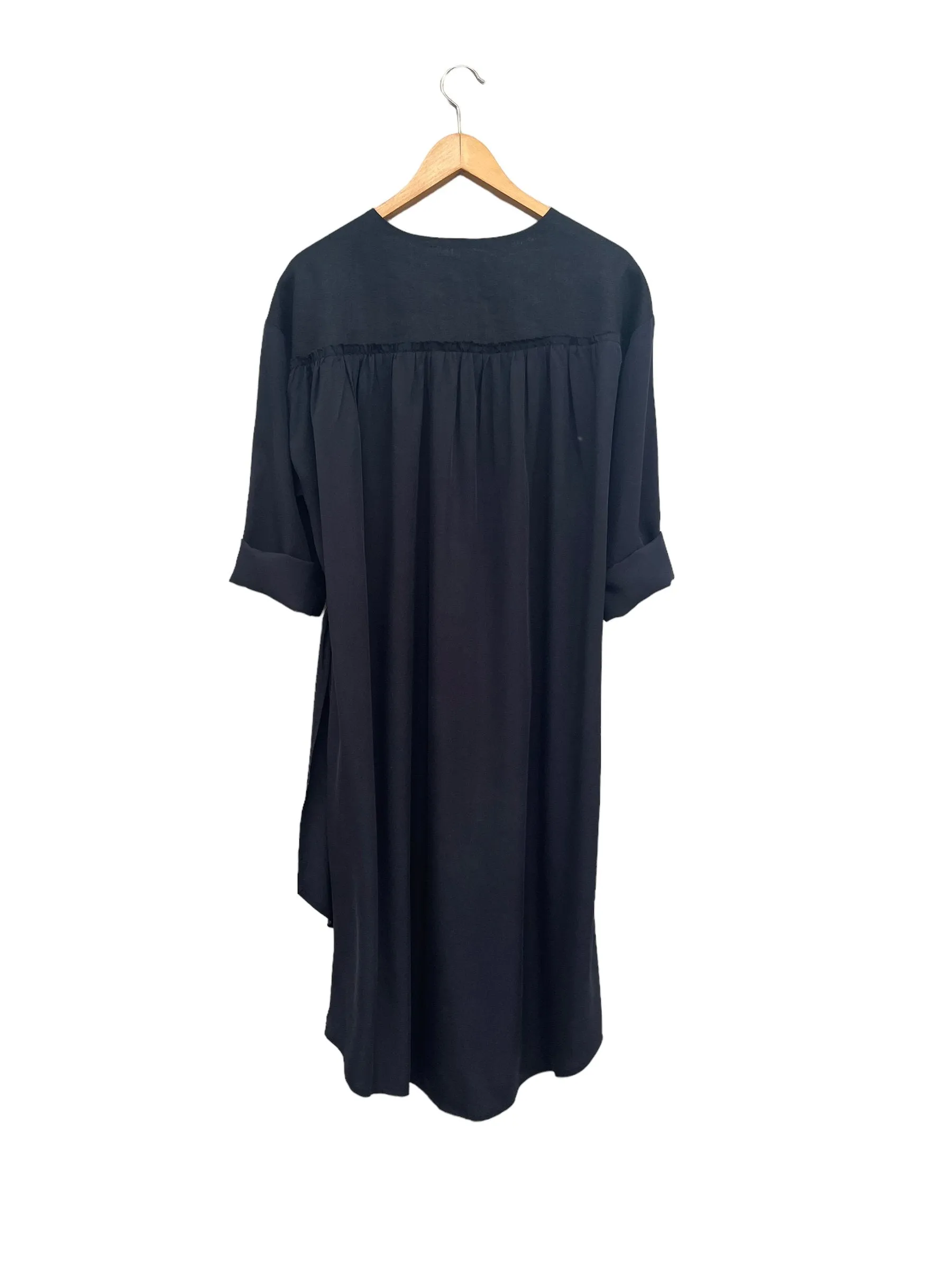 Drap Lyocell Dress Blue