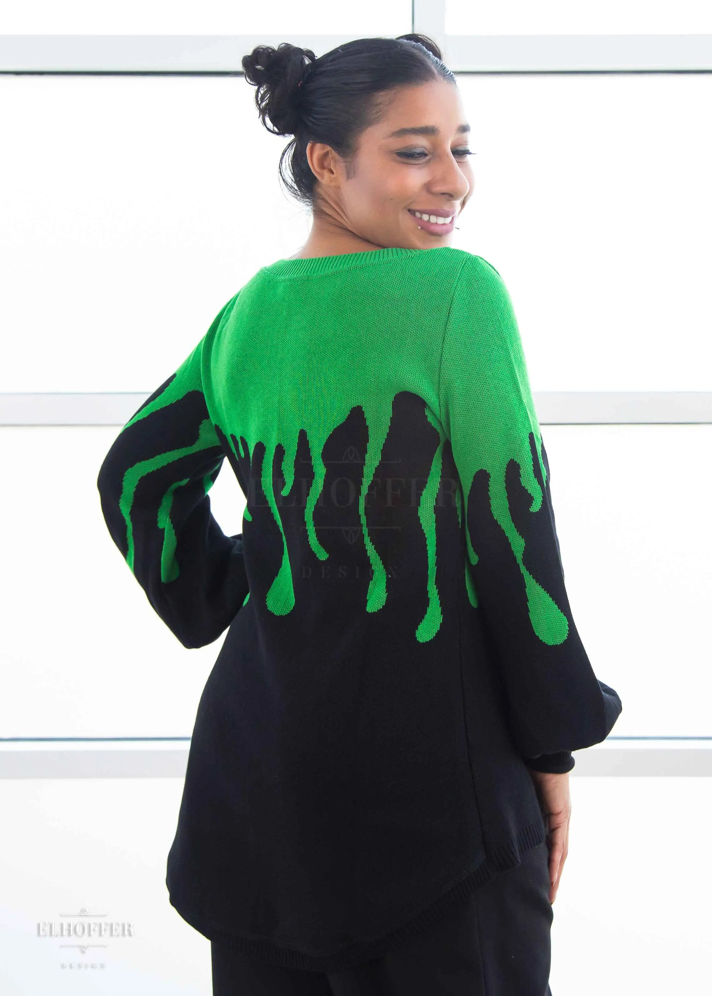 Essential Slime Goth Drip Oversize Sweater