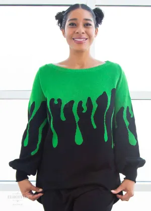 Essential Slime Goth Drip Oversize Sweater