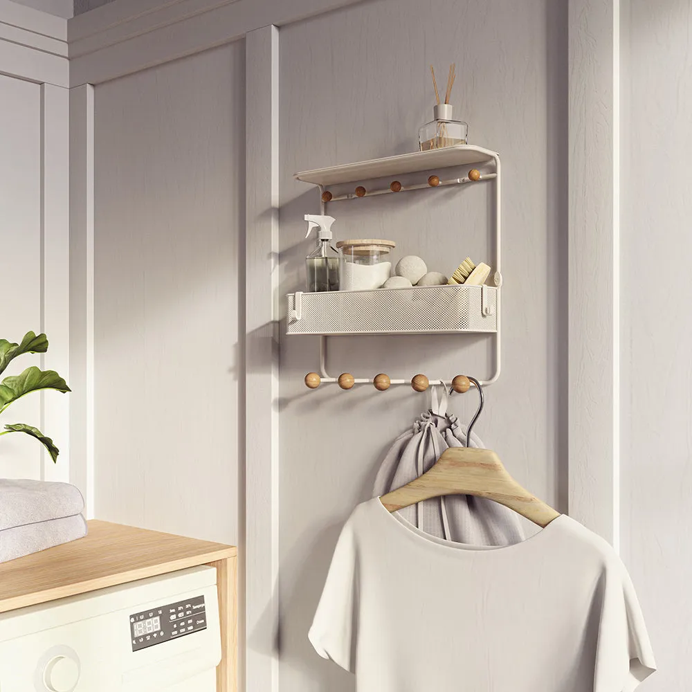 Estique Shelf With Hooks