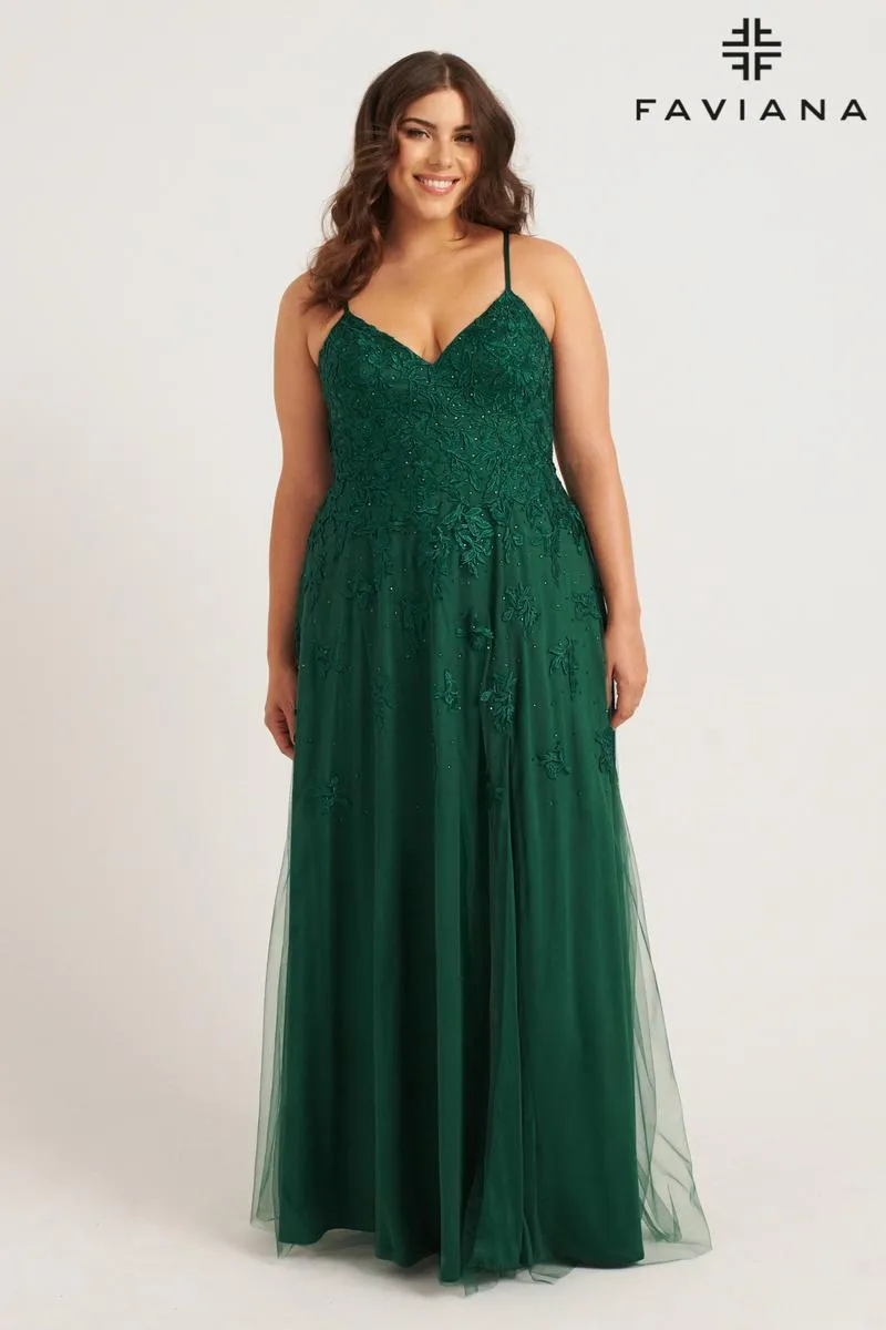 Faviana Plus Sizes Dress 9552