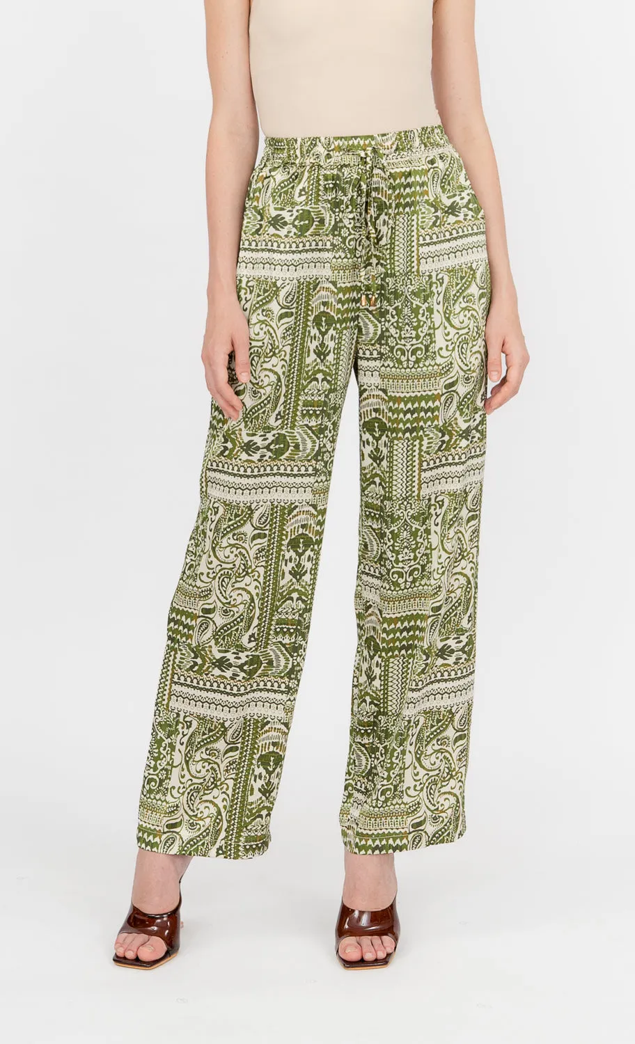 Florence Pants in Garden Green