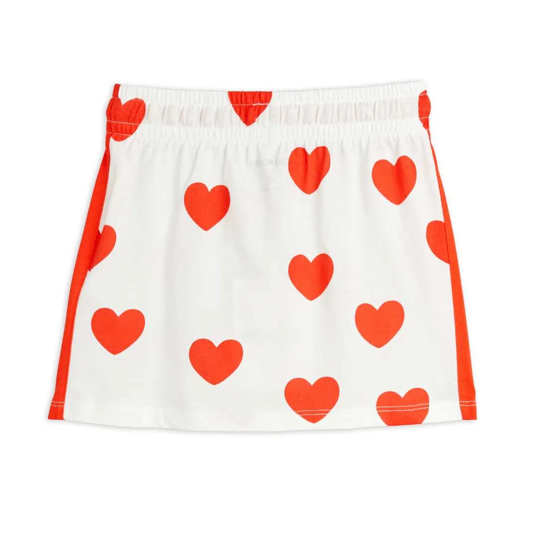 Hearts Print Skirt