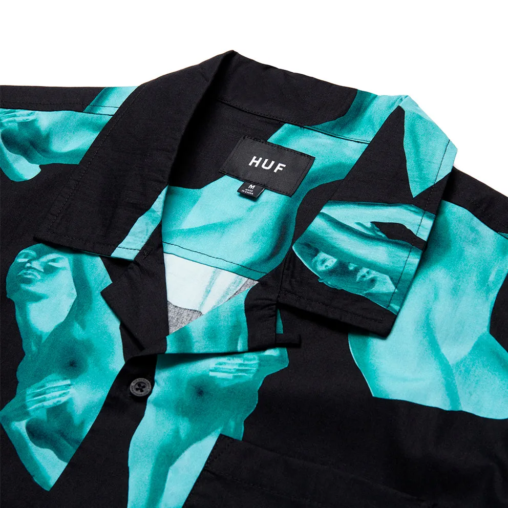 HUF HER S/S RESORT SHIRT // BLACK