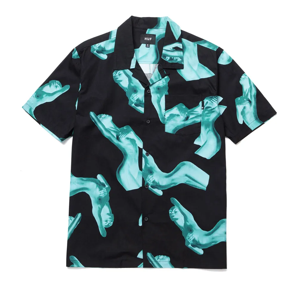 HUF HER S/S RESORT SHIRT // BLACK