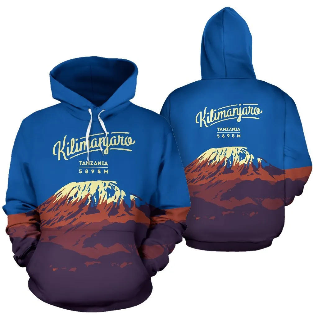 Kilimanjaro Mountain Trekking All Over Print Hoodie - BN14