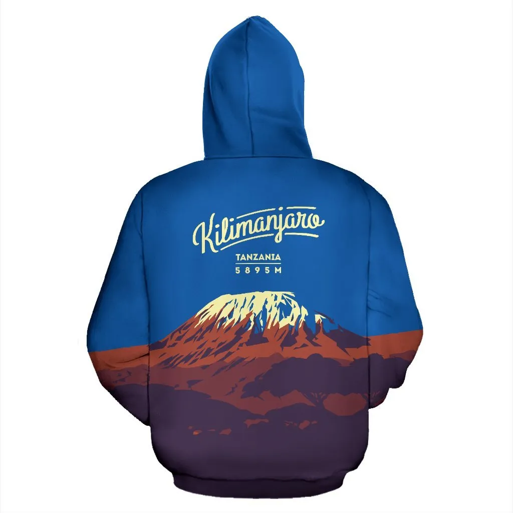 Kilimanjaro Mountain Trekking All Over Print Hoodie - BN14