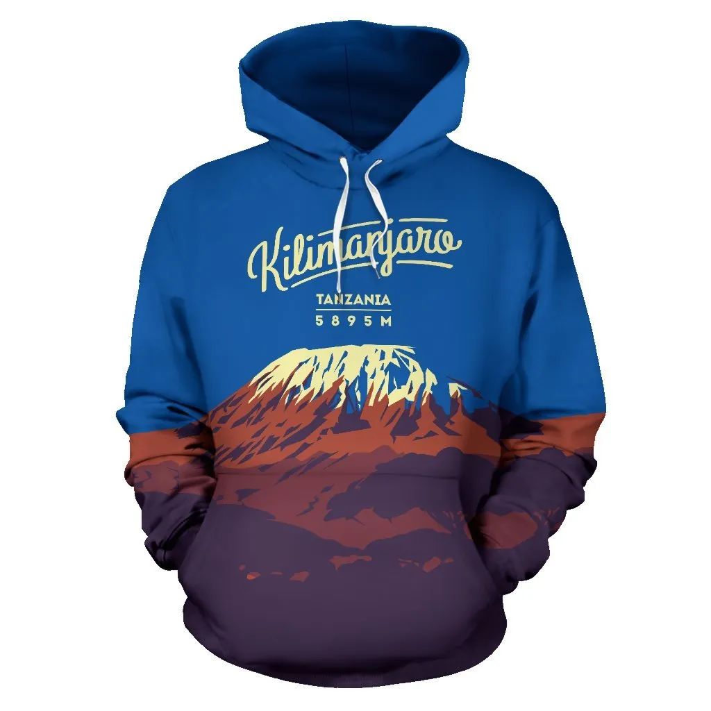 Kilimanjaro Mountain Trekking All Over Print Hoodie - BN14