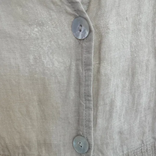 Linen Jacket shirt with mother of pearl buttons