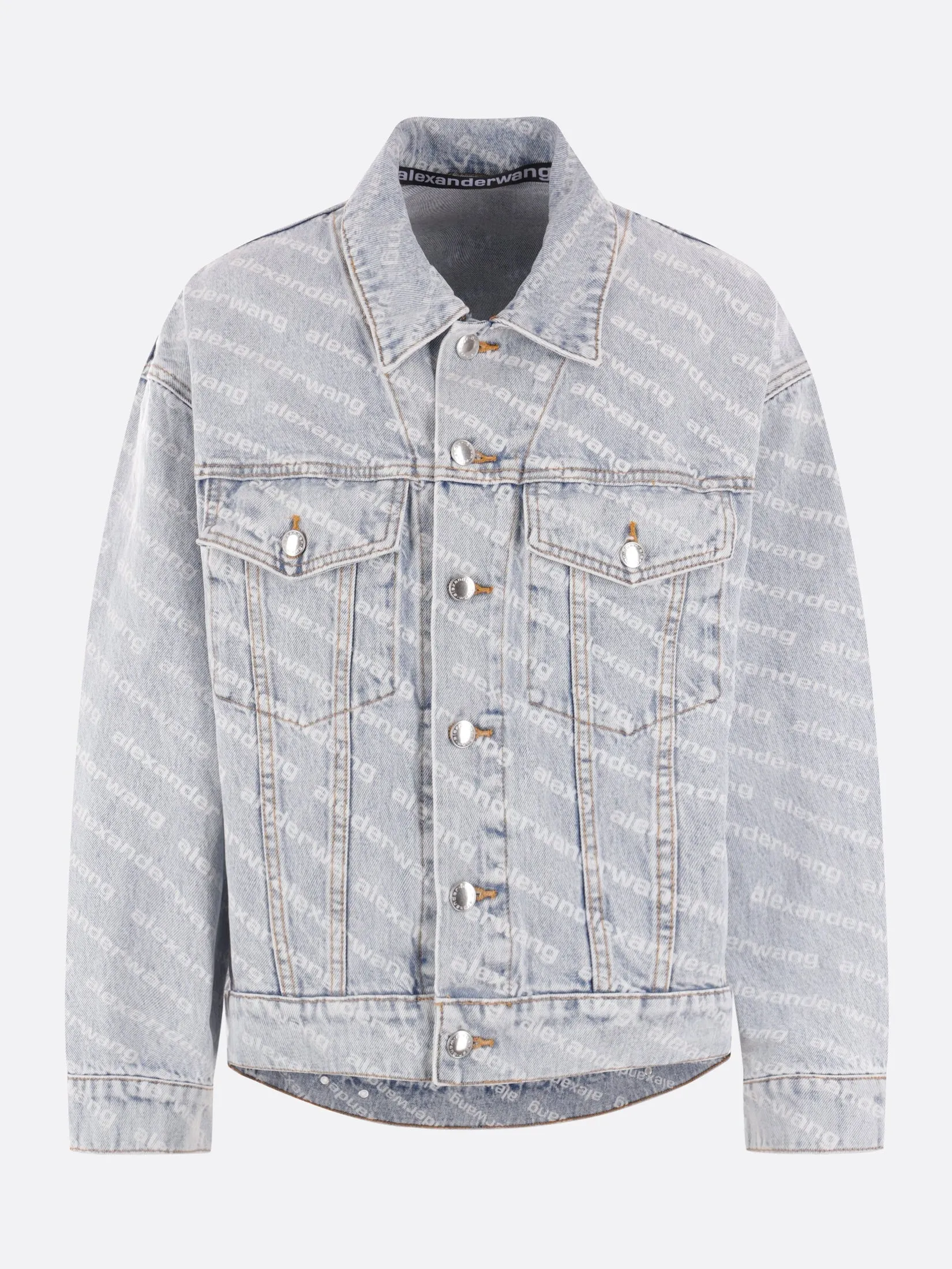 Logo Print Denim Jacket