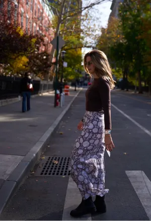 Lola Midi Skirt Gray Chatham