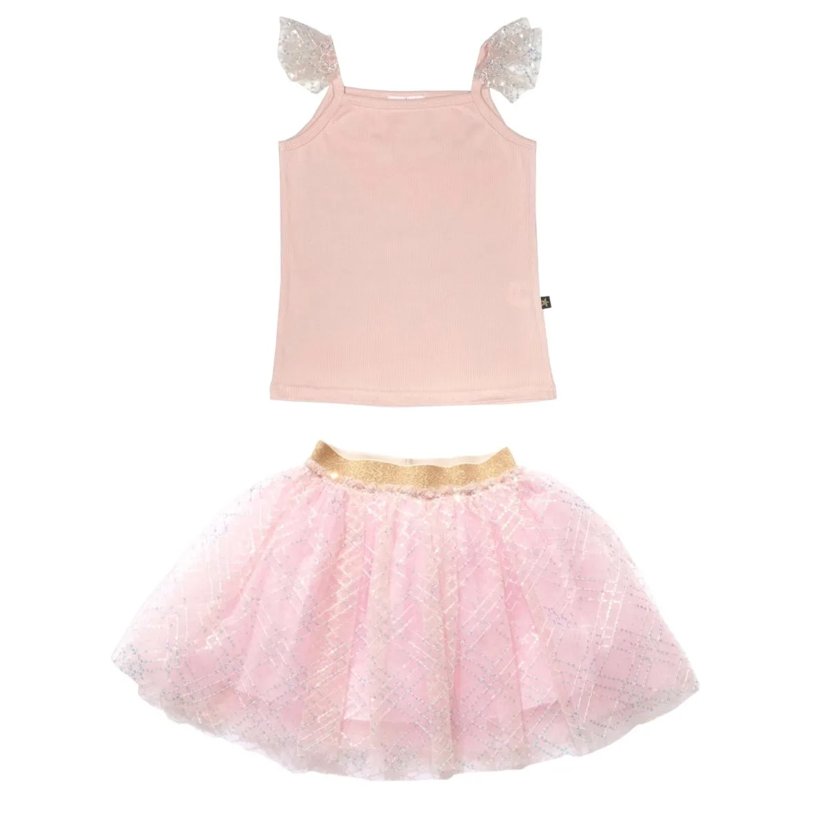 LUNA SEQUIN TANK AND TUTU SKIRT SET