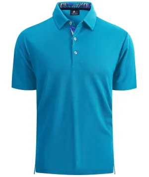 Men's Dry Fit Breathable Blue Green Polo Shirt-ZPK000909