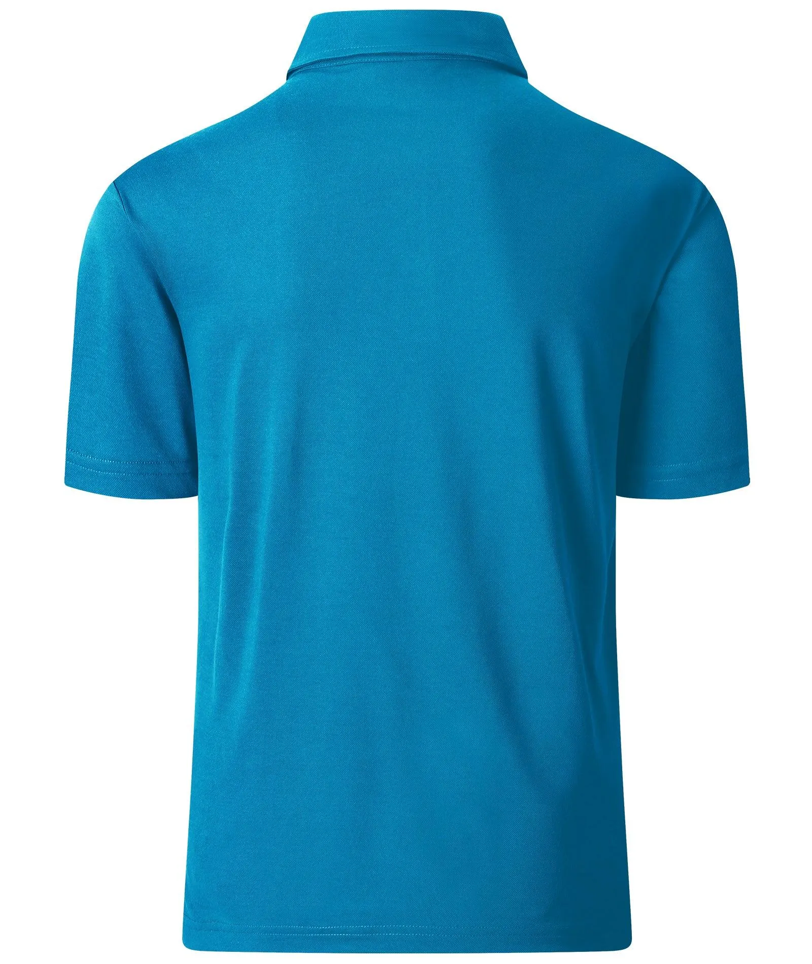 Men's Dry Fit Breathable Blue Green Polo Shirt-ZPK000909