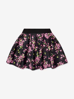 Monnalisa Girls Floral Neoprene Skirt