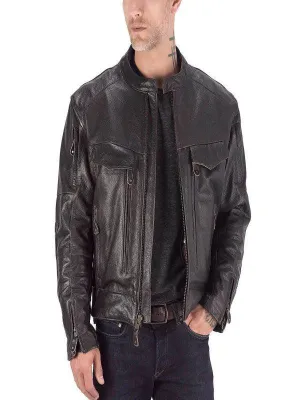 Motorcycle Leather Jacket for Men