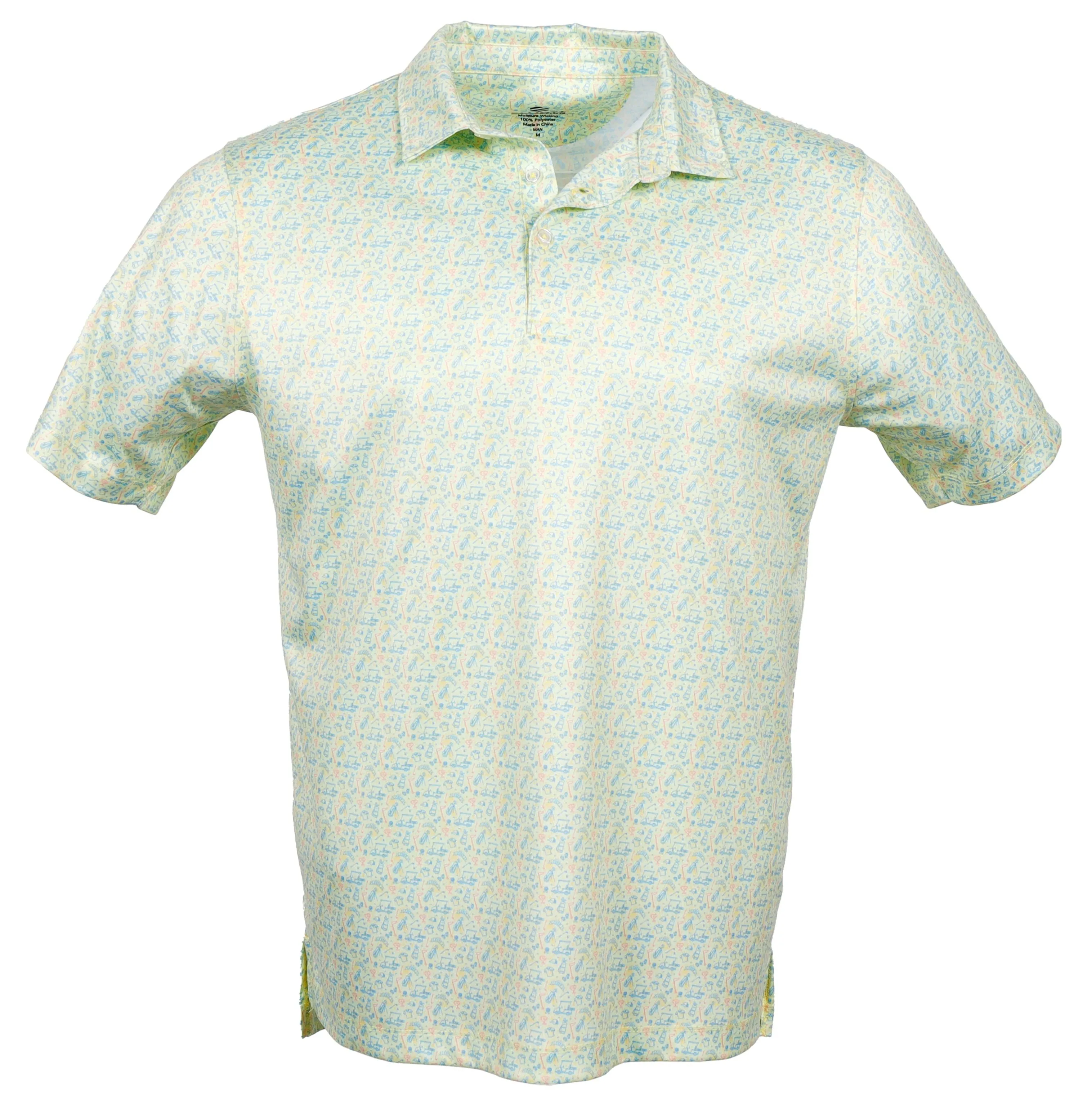 Myrtle Beach - Canary Yellow Men's Golf Shirt Polo