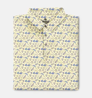 Myrtle Beach - Canary Yellow Men's Golf Shirt Polo