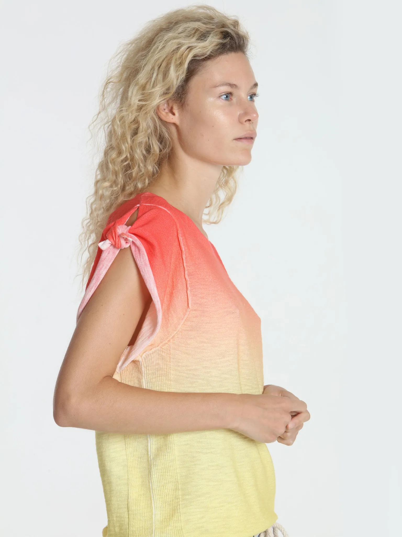 Ombre Tie Tee - Sunny