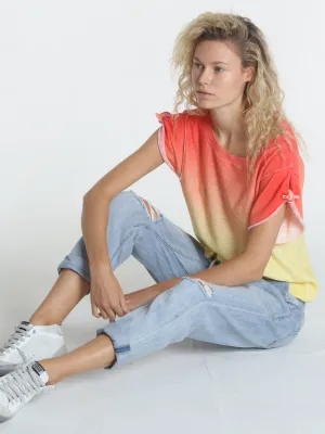 Ombre Tie Tee - Sunny