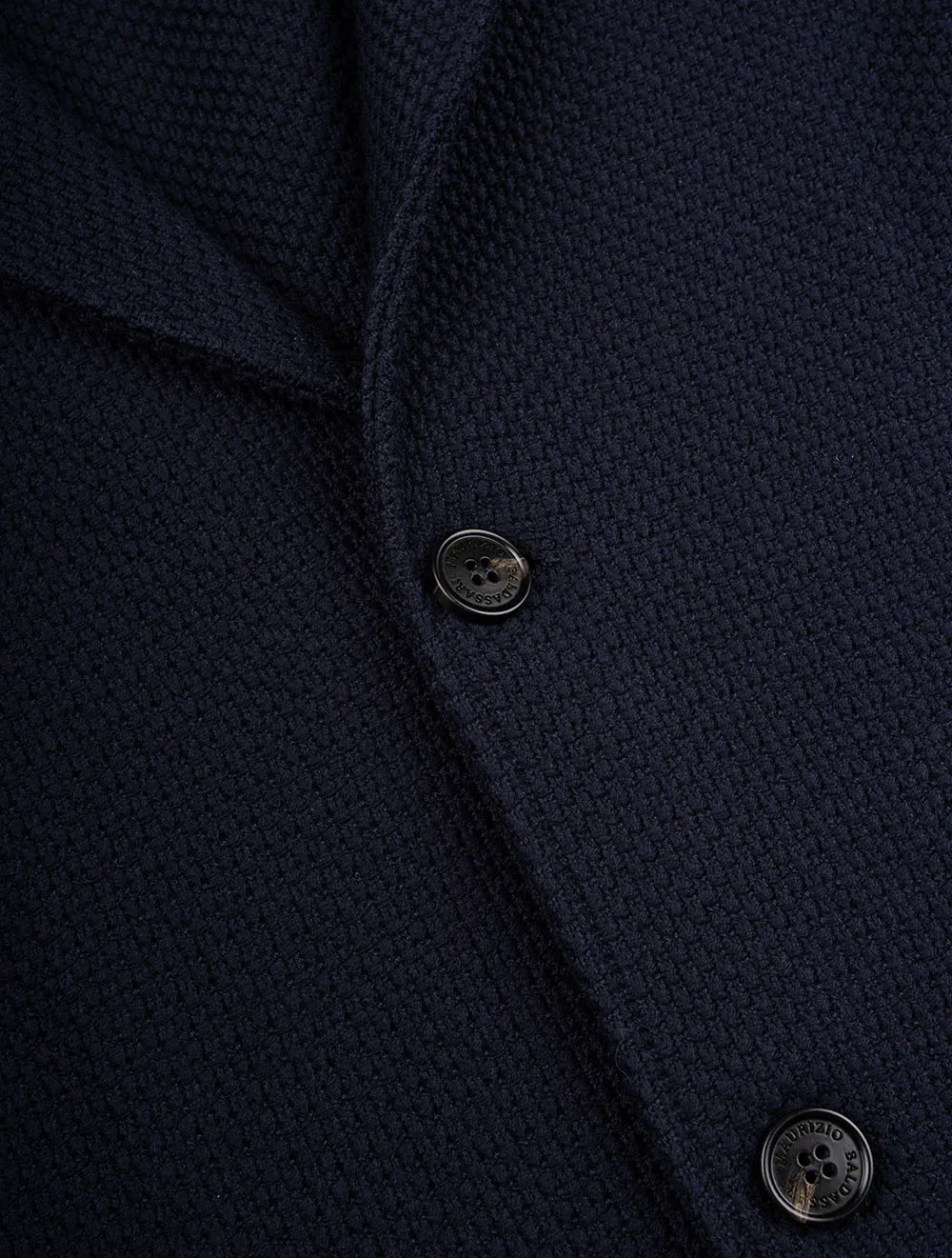 Pave Stitch Swacket 2 Button Navy