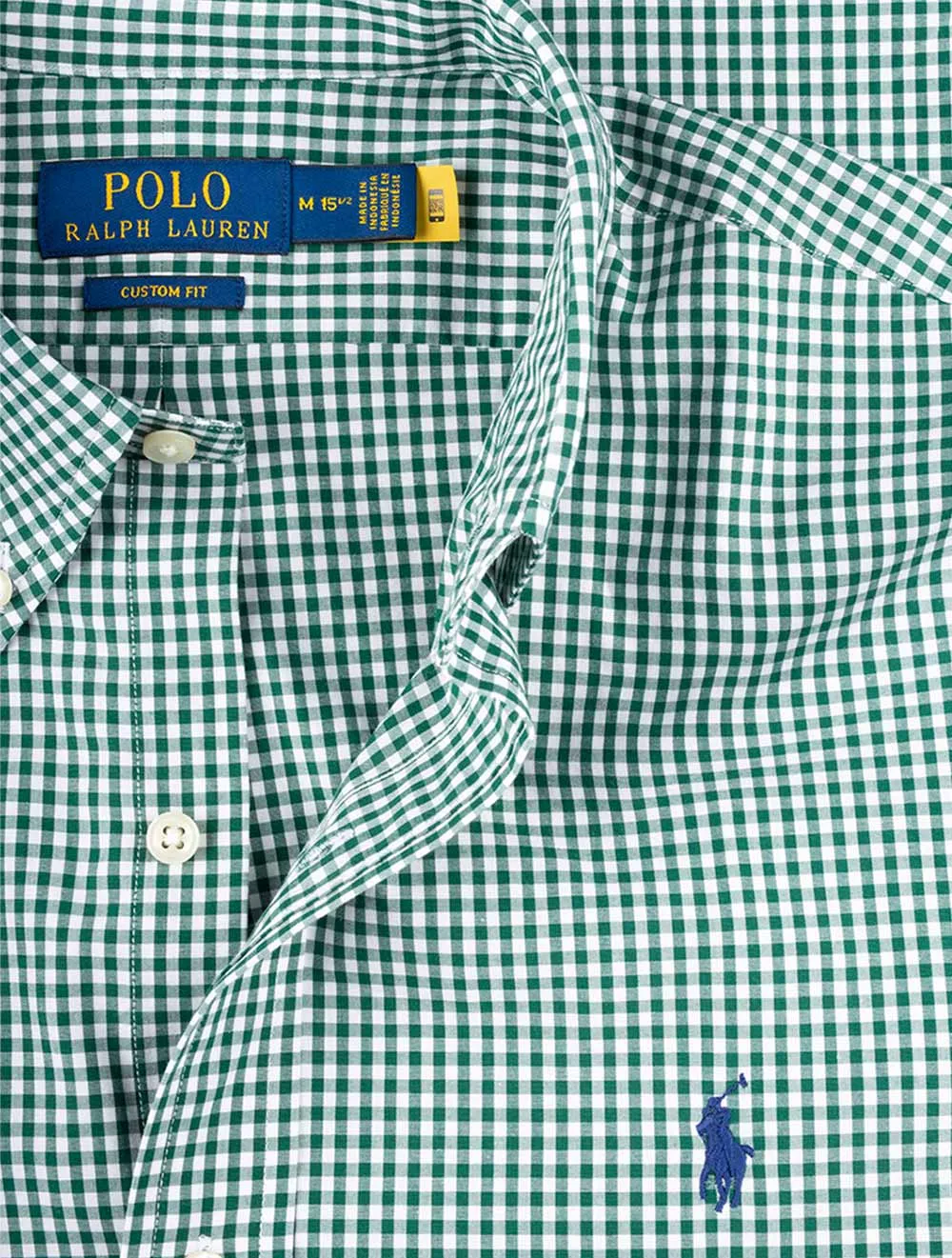 Poplin Gingham Buttondown Shirt Green