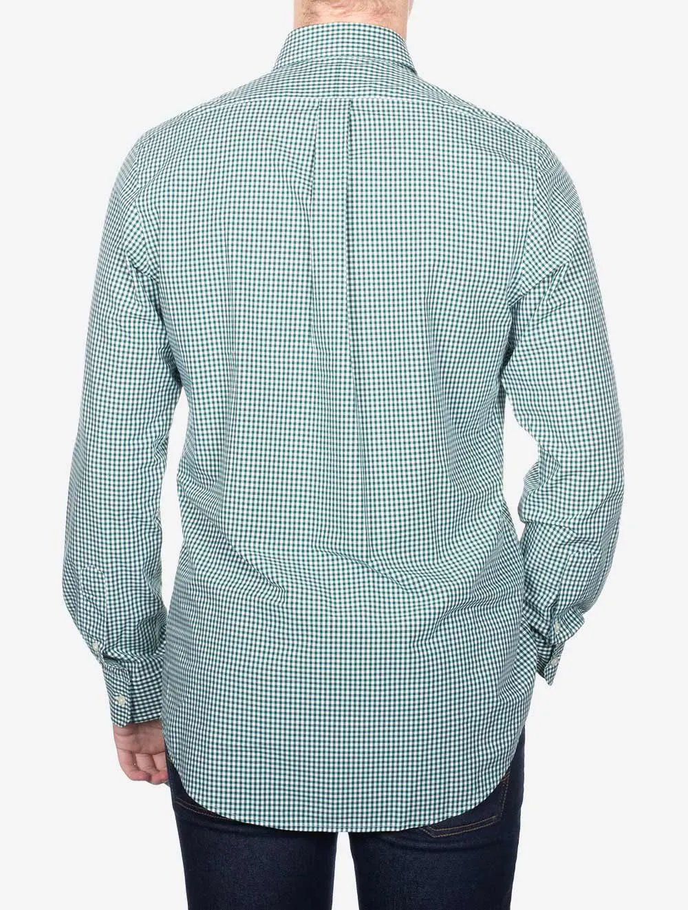 Poplin Gingham Buttondown Shirt Green