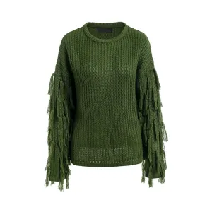 Pre Order:  Tassel Sleeves Knit Sweater