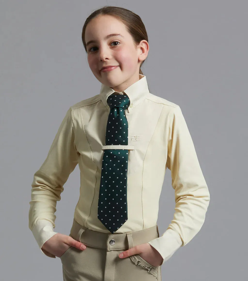 Premier Equine Tessa Girls Long Sleeve Tie Shirt