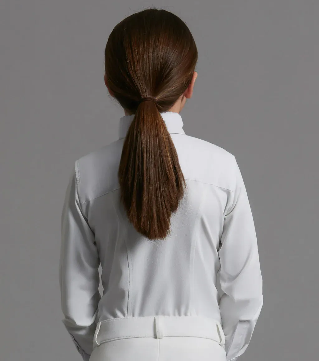 Premier Equine Tessa Girls Long Sleeve Tie Shirt