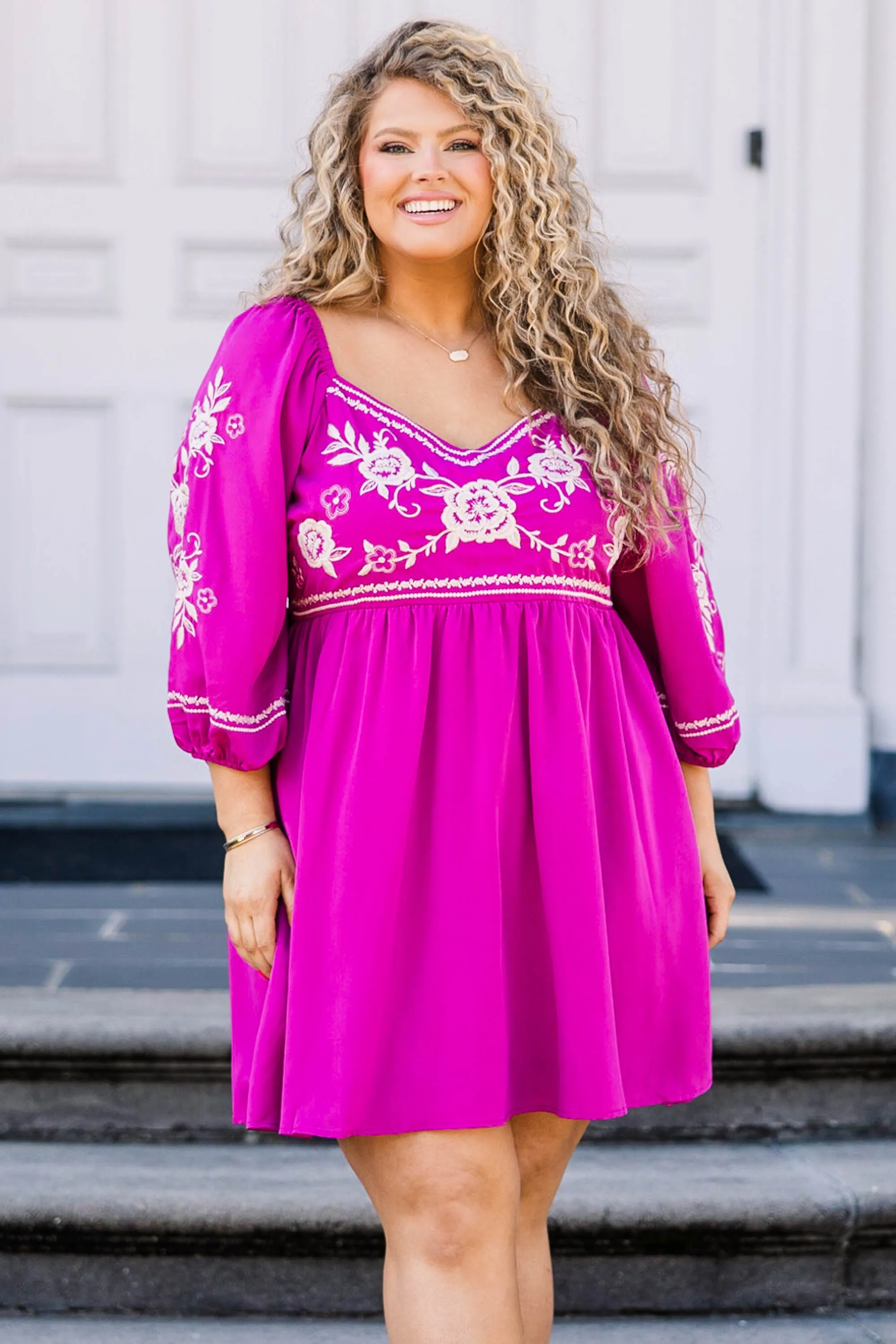 Radiant Reverie Dress, Magenta