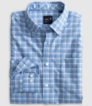 Roosevelt Performance Button Up Shirt in Navy by Johnnie-O