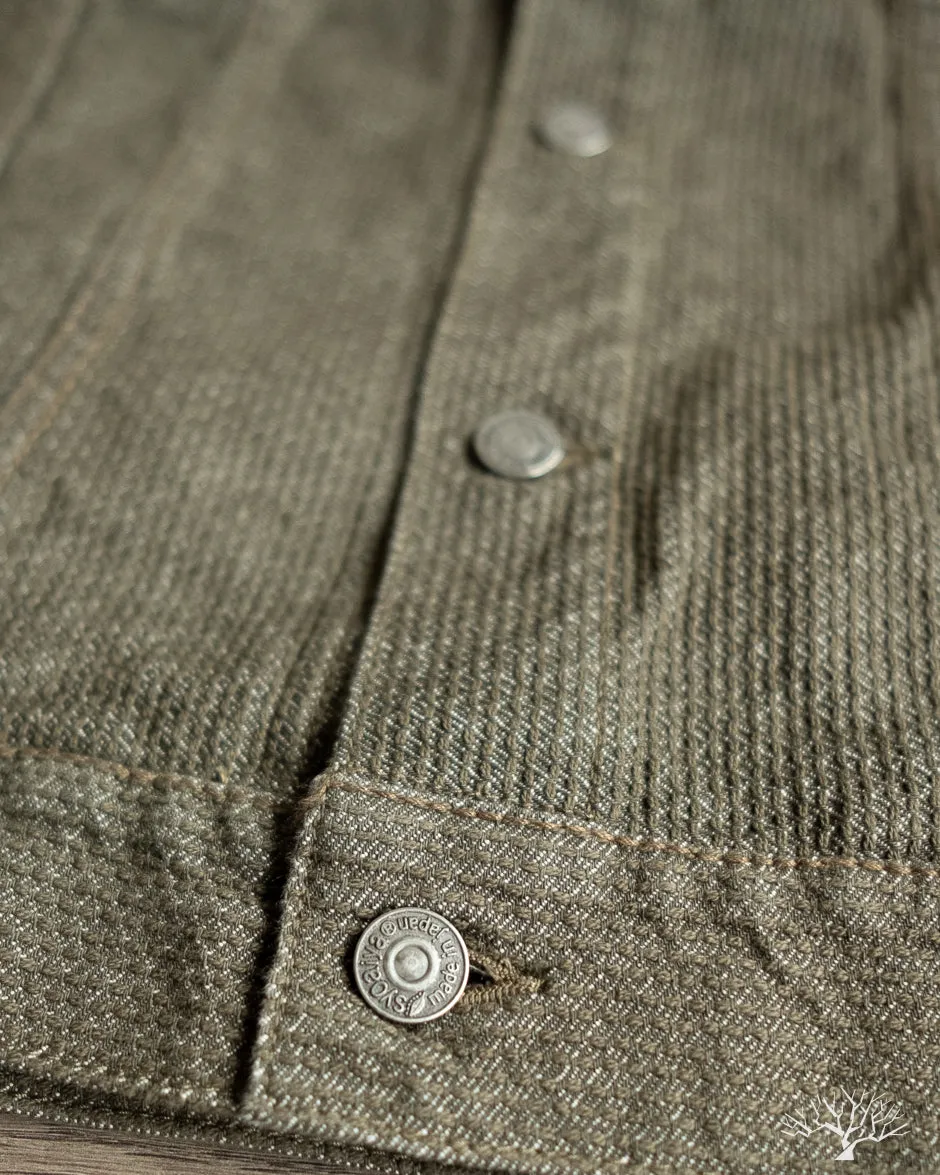 Sashiko Type 3 Jacket - Olive x Olive