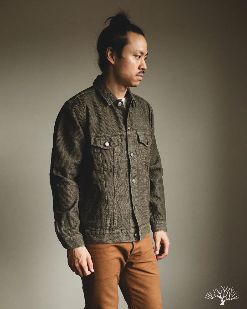 Sashiko Type 3 Jacket - Olive x Olive