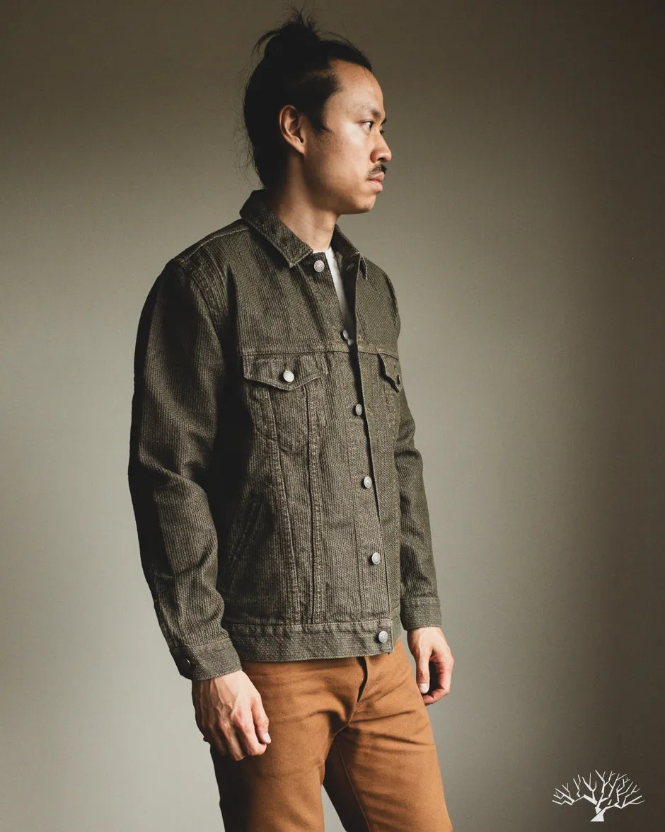 Sashiko Type 3 Jacket - Olive x Olive