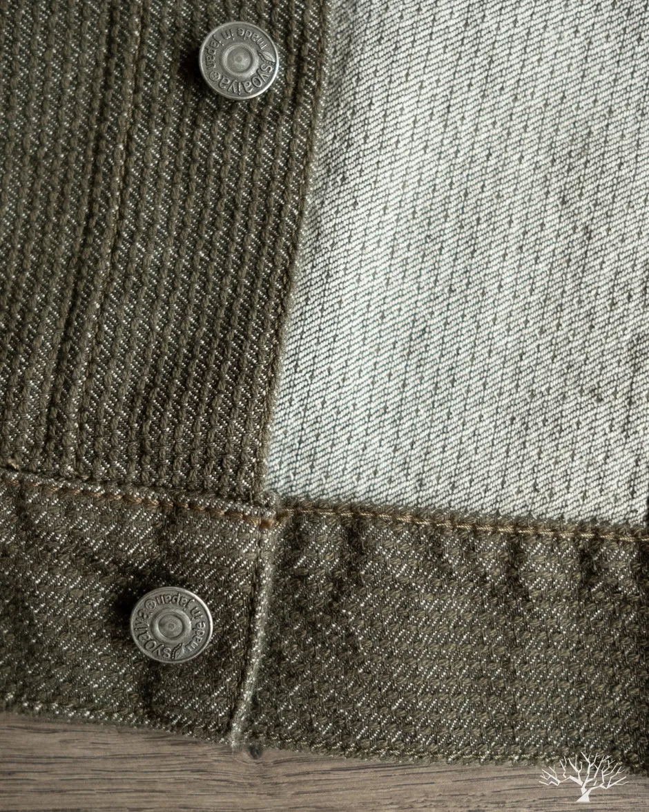 Sashiko Type 3 Jacket - Olive x Olive