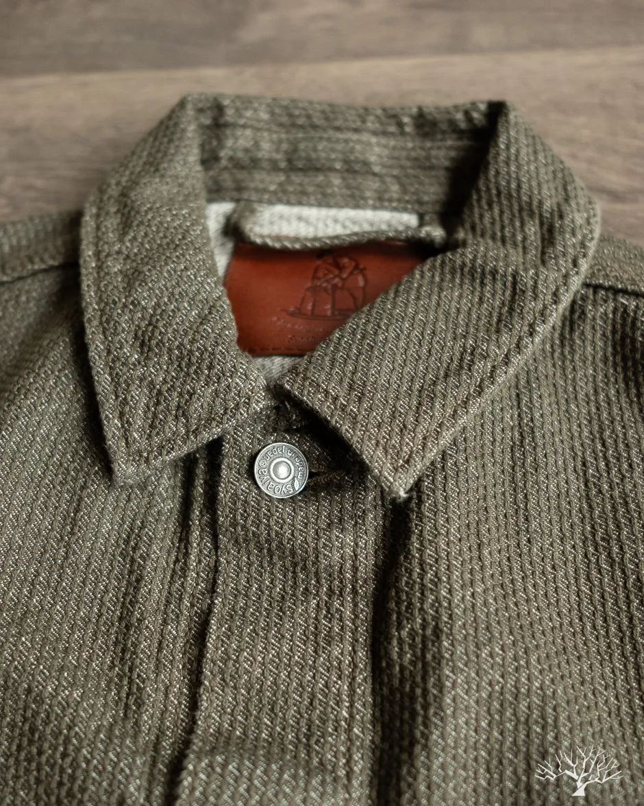 Sashiko Type 3 Jacket - Olive x Olive