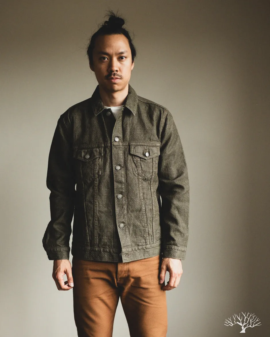 Sashiko Type 3 Jacket - Olive x Olive