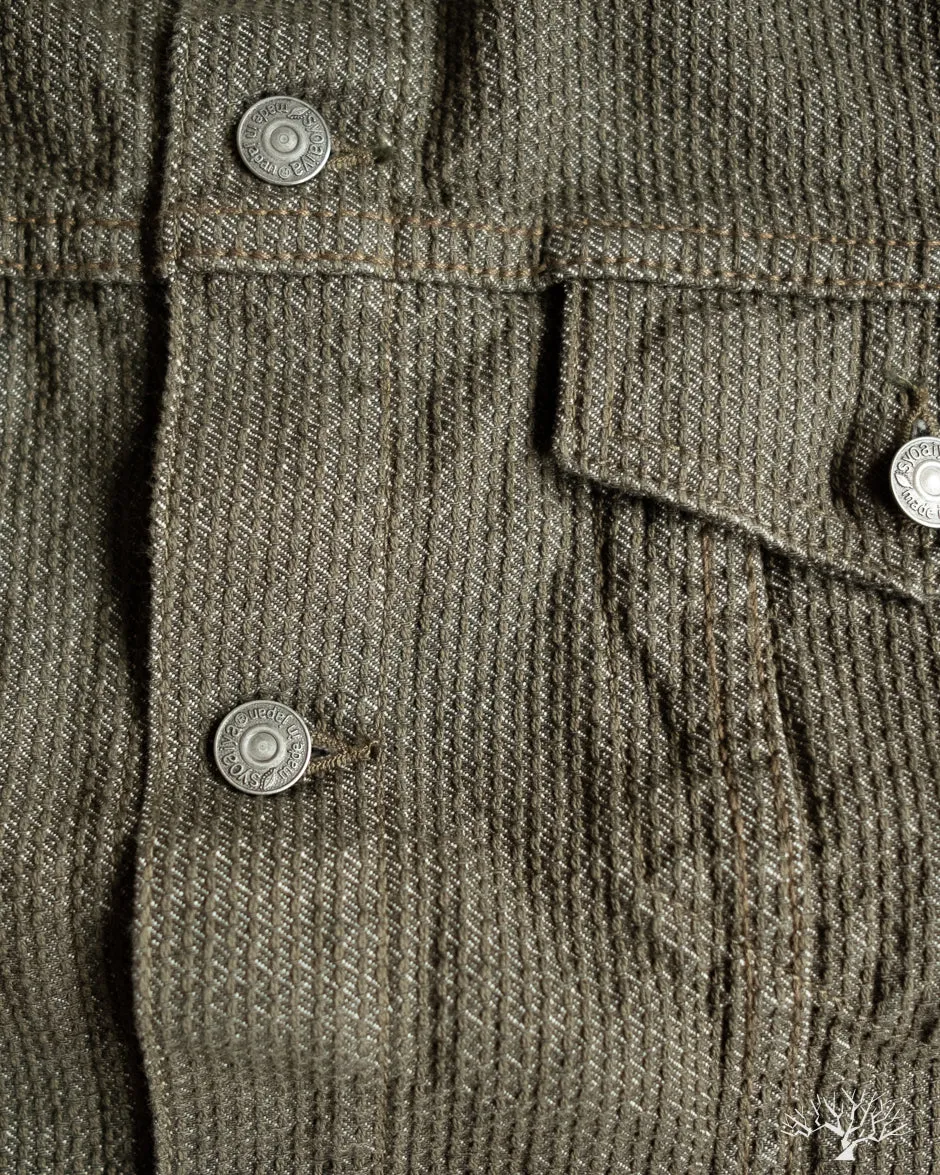 Sashiko Type 3 Jacket - Olive x Olive