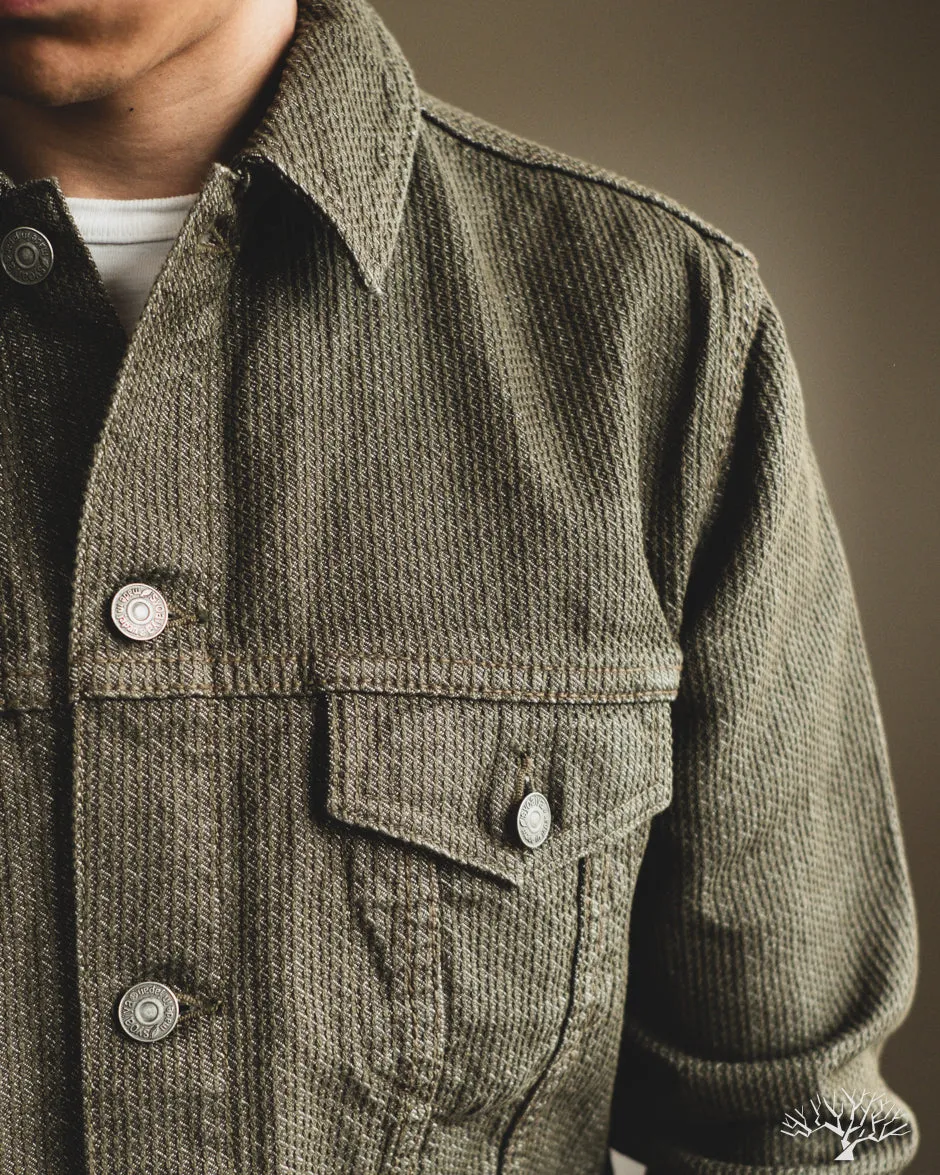 Sashiko Type 3 Jacket - Olive x Olive